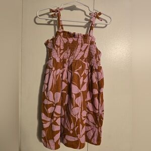 Carter's Pink and Brown Patterned Toddler Dress (3T)